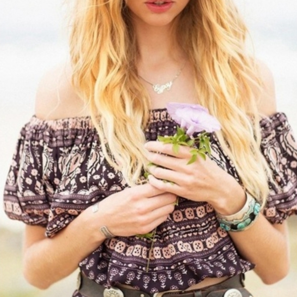 Spell GYPSIANA Off-Shoulder Blouse L